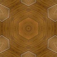 Brown abstract square background. Kaleidoscope pattern of wooden floor. Free background. photo