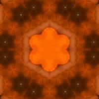 Orange abstract square background. Kaleidoscope pattern of desert. Free background. photo