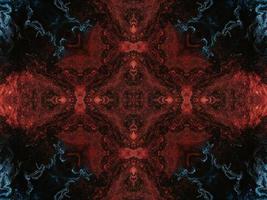 Reflection of colorful flowers kaleidoscope pattern. Abstract background. Free photo. photo