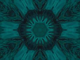 Dark green abstract background. Kaleidoscope pattern. Free photo