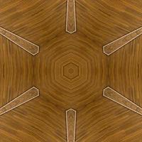 Brown abstract square background. Kaleidoscope pattern of wooden floor. Free background. photo