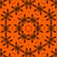 Orange abstract square background. Kaleidoscope pattern of desert. Free background. photo