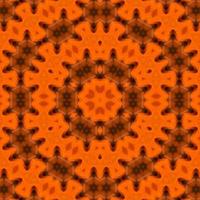 Orange abstract square background. Kaleidoscope pattern of desert. Free background. photo