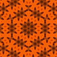 fondo cuadrado abstracto naranja. patrón de caleidoscopio del desierto. fondo libre. foto