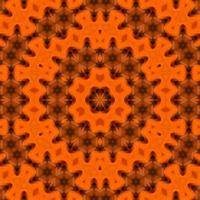 Orange abstract square background. Kaleidoscope pattern of desert. Free background. photo