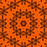 Orange abstract square background. Kaleidoscope pattern of desert. Free background. photo