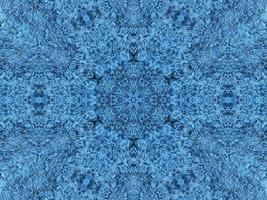 Geometry kaleidoscope pattern. Light blue abstract background. Free photo. photo