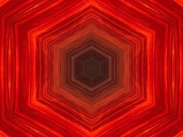 Red white and black abstract background. Kaleidoscope pattern. photo