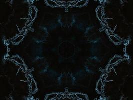 Reflection of colorful flowers kaleidoscope pattern. Abstract background. Free photo. photo