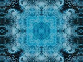 Colorful floral reflection kaleidoscope pattern. Abstract background. Free photo. photo