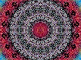 colorido patrón de caleidoscopio de reflexión floral. fondo abstracto. foto gratis.