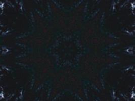 Gothic vibes abstract background in dark blue and black color. Kaleidoscope pattern. Free photo. photo