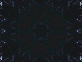 Gothic vibes abstract background in dark blue and black color. Kaleidoscope pattern. Free photo. photo