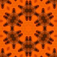 Orange abstract square background. Kaleidoscope pattern of desert. Free background. photo