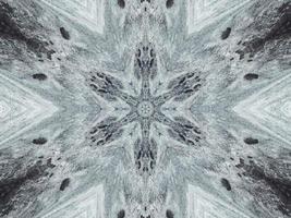 White abstract floral background. Snow kaleidoscope pattern. Free Photo