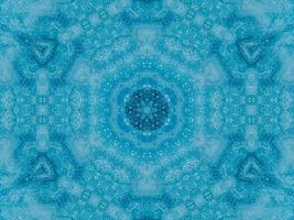 Reflection of colorful flowers kaleidoscope pattern. Abstract background. Free photo. photo