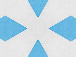 Plain blue kaleidoscope pattern. Abstract background. Free photo. photo