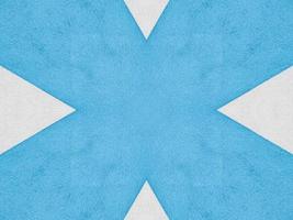 Plain blue kaleidoscope pattern. Abstract background. Free photo. photo