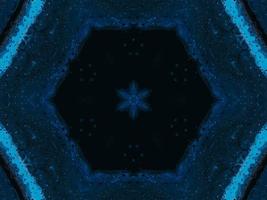 patrón de caleidoscopio de mar azul oscuro congelado. fondo abstracto. foto gratis.