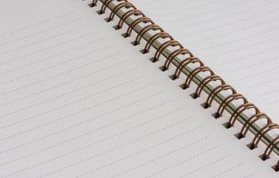 Blank line notebook with empty space for free text photo