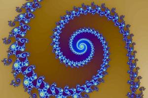 Beautiful zoom into the infinite mathematical mandelbrot set fractal. photo