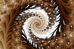 Beautiful zoom into the infinite mathematical mandelbrot set fractal. photo
