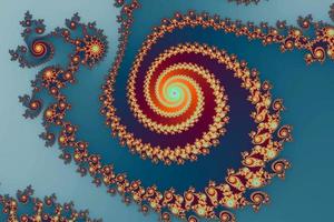 Beautiful zoom into the infinite mathematical mandelbrot set fractal. photo