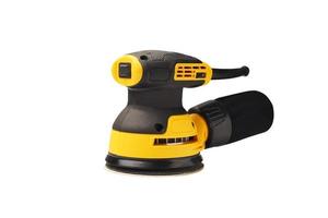 Power tool . Random Orbit Sander on white background photo