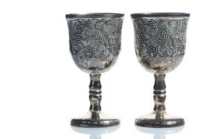 Old wine goblets photo