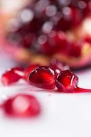 Fresh ripe pomegranate photo