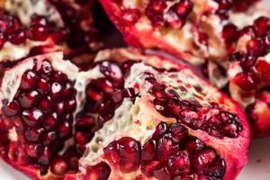 Closeup of fresh pomegranate photo