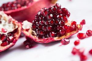 Fresh ripe pomegranate photo