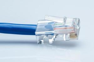 Closeup of Ethernet cable photo