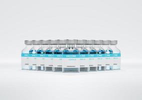 isolated vaccine bottle photo