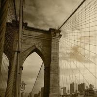 ciudad de nueva york puente de brooklyn estados unidos foto