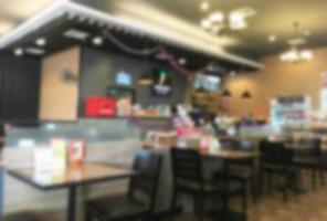 Abstract blur restaurant background photo