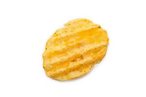 potato chips isolated on white background photo