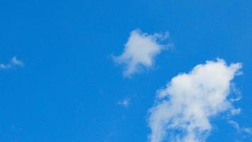Good weather. blue sky and white clouds. clouds against blue sky background. warm weather. spring has come photo