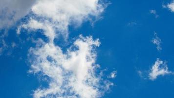Good weather. blue sky and white clouds. clouds against blue sky background. warm weather. spring has come photo