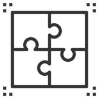 Jigsaw Business Solution Management vector