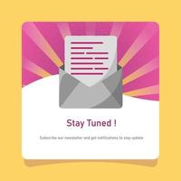 Subscribe Newsletter Concept Free Vector