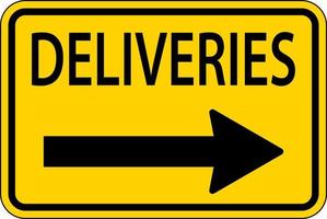 Symbol Deliveries Right Arrow Sign On White Background vector