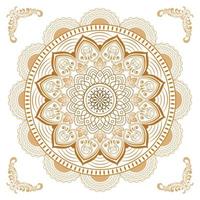 Circular pattern of mandala vector