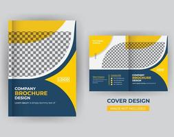 plantilla de diseño de portada de libro de folleto de negocios corporativos vector