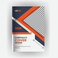Corporate business brochure book cover design template vector