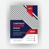 Corporate business brochure book cover design template vector