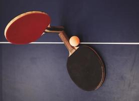 two tennis rackets on the table photo