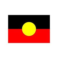 vector de bandera aborigen australiana