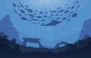 Deep Ocean Background vector