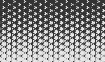 Geometric monochrome seamless pattern with triangles and gradient. Vector abstract texture for background, wallpaper, textile, fabric, web site backdrop